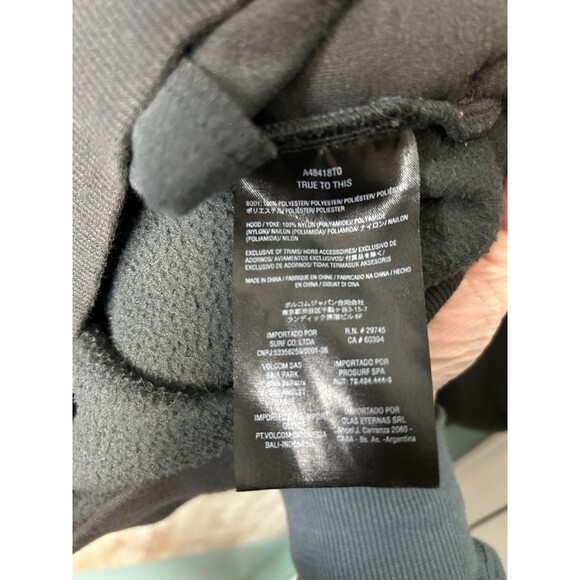 Vintage Y2K Volcom Hoodie Mens XL Faded Surf Skate Heavy 1/4 Zip Sweatshirt - Picture 4 of 6